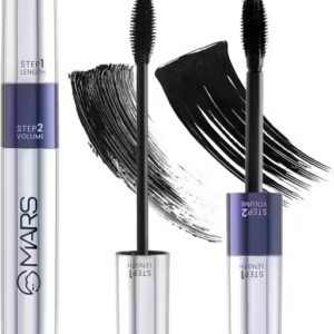 MARS 2in1 Volumizing and Lengthening Long Lasting MARS Mascara 15 ml (Black)